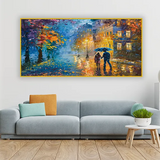Street Scene Love Couple – Romantic Wall Art | Size 2x4 Feet