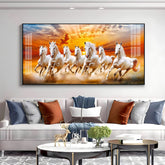 Horse Acrylic Wall Painting – Rustic Horse Canvas Wall Art