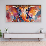 Color Splash Ganesha Canvas | Modern Festival Wall Art