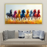 8 Running Horses Vastu canvas Painting