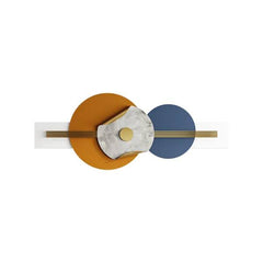 Blue And Orange Wall Decor Metal Wall Art