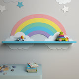 Rainbow Wooden Shelf for Kids