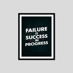 Failure Is Success In Progress Premium Motivational Quotes Photo Frame
