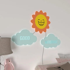 Good Morning Sun Backlit Wooden Wall Décor