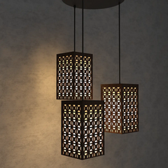 Wooden Modern Lamp Hanging Ceiling Light For Home Decoration Living Room