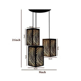 Circle Pattern Wooden Modern Lamp Hanging Ceiling Light For Home Decoration Living Room