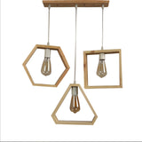 Geometrical Shape Design Hanging Light Modern Look Ceiling Lamp For Home Decoration Living Room