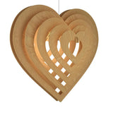 Modern Design Heart Shape Wooden Ceiling Lamp For Home Decoration Living Room