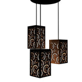 Flower Design Wooden Modern Lamp Hanging Ceiling Light For Home Decoration Living Room