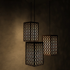 Wooden Modern Lamp Hanging Ceiling Light For Home Decoration Living Room