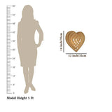 Modern Design Heart Shape Wooden Ceiling Lamp For Home Decoration Living Room