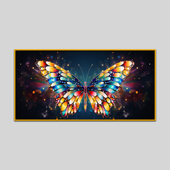 Elegant Multicolored Butterfly Display Canvas Wall Paintings
