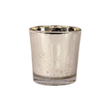Silver Glass Votive Set of 4