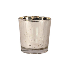 Silver Glass Votive Set of 4