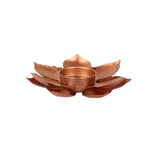 Flower Copper Tealight Holder  Set of 4