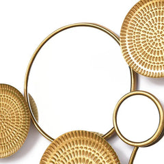 Golden Platter Metal Wall Art