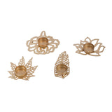 Leaves Shape Tealight Holder Set of 4