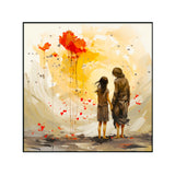 Black Couple Love Canvas Wall Paintings & Arts