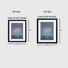 Always Seems Impossible Until Done Motivational Posters Wall Frames for Students, Business, Employees, Startup