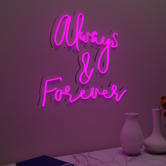 Always & Forever Neon Light (Available in Multiple Colors)