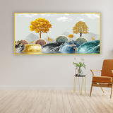 Majestic Deer in Forest Canvas Art | 4x2 Feet Nature Wall Painting