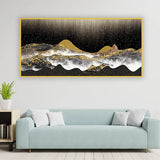 Golden Sunrise Mountain Landscape | 4x2 Feet Nature Canvas Art
