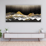 Golden Sunrise Mountain Landscape | 4x2 Feet Nature Canvas Art