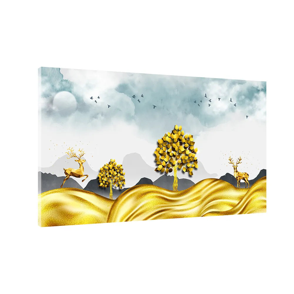 Royal Stag in Mountain Landscape | Premium Nature Wall Art