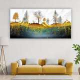 Deer by the Lake | Nature Reflection Canvas Wall Decor