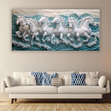 Running Horses Vastu Painting with frame