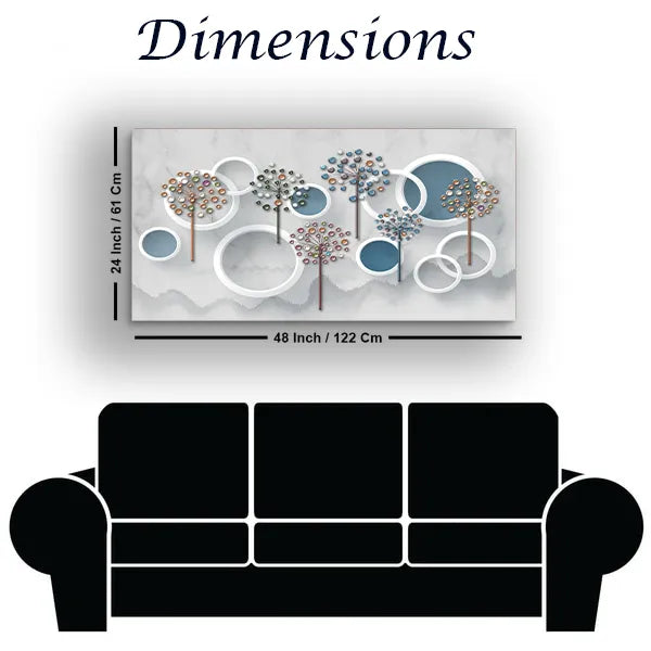 3D Wall Modern Decorative Art | Size 2x4 Feet