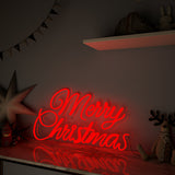 Merry Christmas Text LED Neon Light (Available in Multiple Colors)