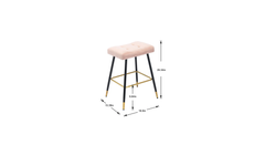 Pink Color Julio Counter Stool
