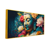 Colorful Abstract Buddha Statues Canvas Wall Art