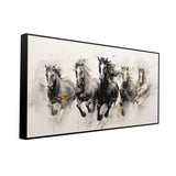 Beautiful Modern Running Hoses Canvas Printed Wall Art & Paintings
