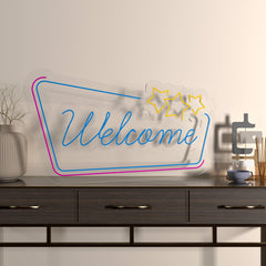 "Welcome" Neon LED Light