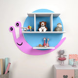 Children Wall Bookcase Kids Storage Shelves Wall Snail shape Book Holder