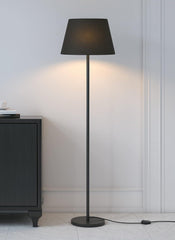 Floor Lamp Standing Modern Black 5ft Height with Black Lamp Shade 16 inches