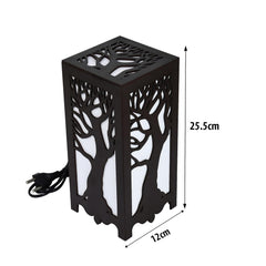 Vellar's Whispering Trees Table Lamp - Handcrafted Wooden Design