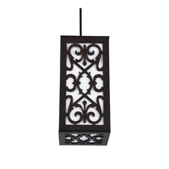 Elegant Carved Wood Pendant Light for Home Décor