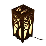 Decorative Wooden Table Lamp - Elegant Tree Design Wood Hanging Lights