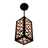 Unique Geometric Wood Light Fixture