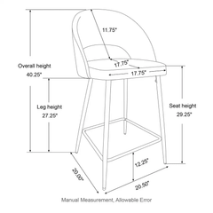 Black Elmore Bar Stool