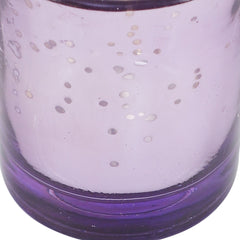 Purple Glass Votive Set of 4