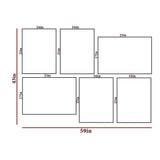 Green Tropical Ferns Wall Frame Set of 6