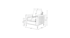 Blue Rafeal Lounge Chair