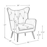 Grey Hedley Accent Chair