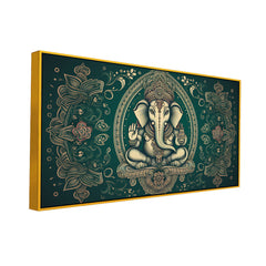Rustic Lord Ganesha Poster – Vintage Temple Artwork