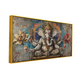 Ganesh Ji Vintage Wall Painting – Sacred Art for Interiors