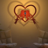 Pair of Bird Design Shadow Lamp